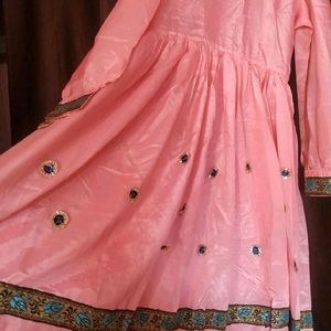 Anarkali Dress With Gitte For Girls Dance