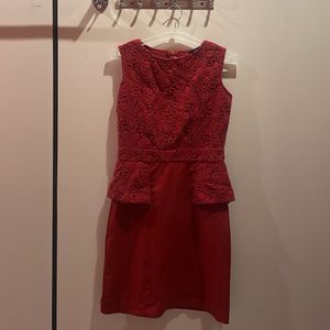 Red Embroidered Dress