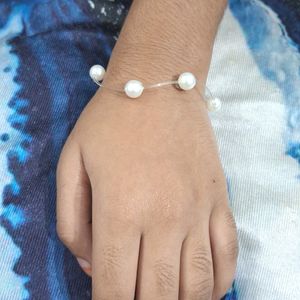 White Beads Bracelet