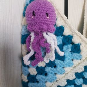 Cute Crochet Octopus Keychain