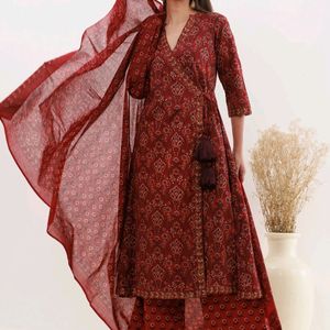 Red Kurta Set