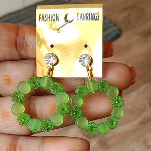 Green Colour Earing