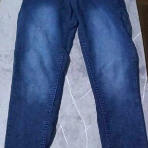 High Waist Blue Jeans