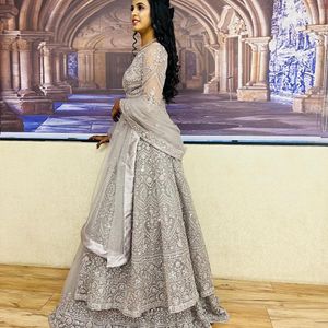 Beautiful Full Flare Indowestern Lehnga With Duppa