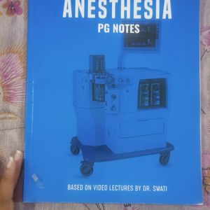 Prepladder Anesthesia PG Notes