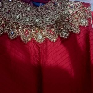 Maroon Colour Party Wear Gown