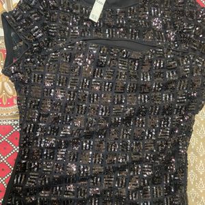 Kazo Black Shine Top