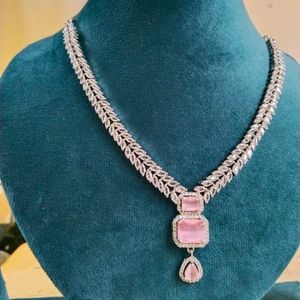 Pink AD Necklace