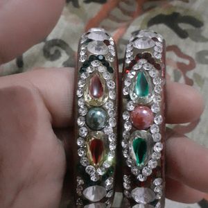 Lakh K White Stone Bangle So Pretty