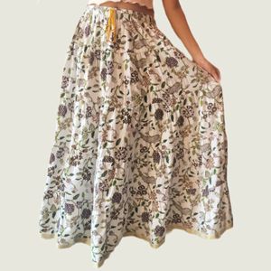 Price Drop! White Cotton Long Skirt