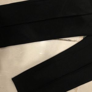 Black Unique Cut Out Blouse+formal Pant Co Ord