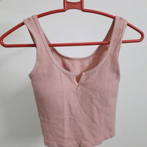 Pink Padded Tank Top