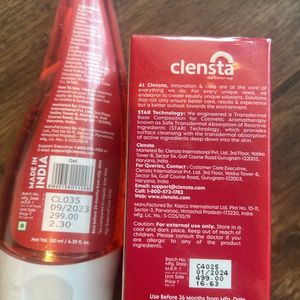 Clensta Face Serum and Aloe Vera Gel