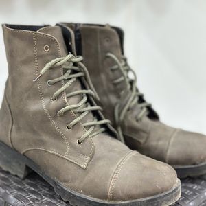 Women Army Green New Boots