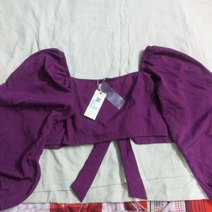 Purple Crop Top