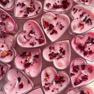 Rose Heart Tea Light Candles