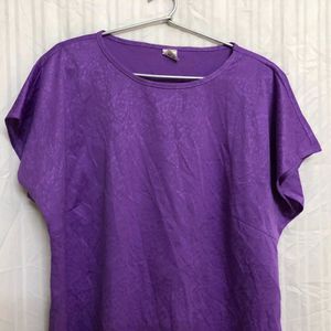 Purple Short Sleeve Top