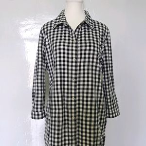 Gingham Long Shirt