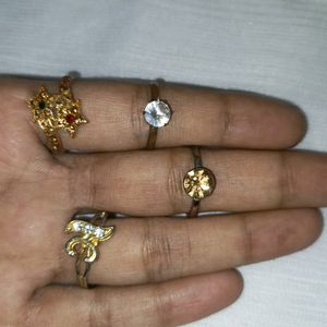 Earrings And Rings Combo