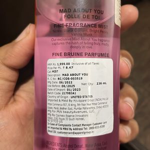 B&BW Mad About You Mist