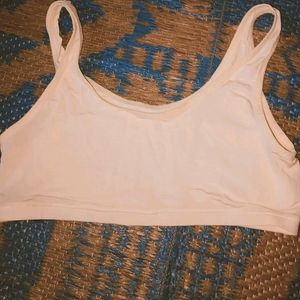 ❤️Beige 🫰🏻 Sports Plain Bra For Women Bust 30in