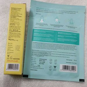 Sunscreen And Sheet Mask