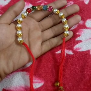 Multi Colour With White Beads Bracelet