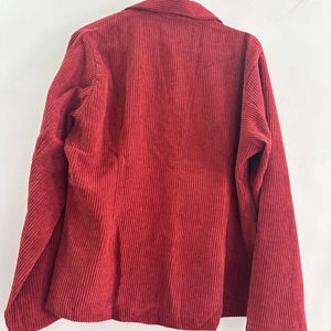 Women red Coloured Shacket Jacket