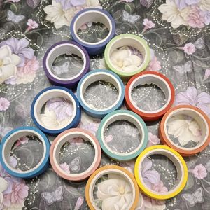 Combo Of 12 Rainbow 🌈 Washi Tapes