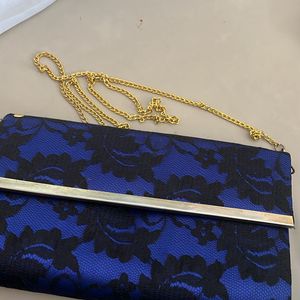 Blue Party Clutch