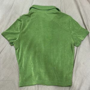 Green Crop Top