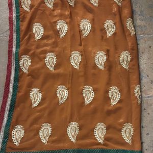 Brown Heavy Ethnic Saree