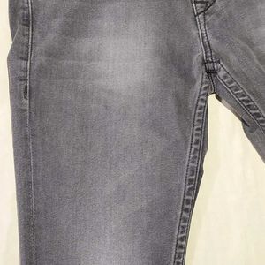 Here And Now Mens Slim Fit Grey Jeans