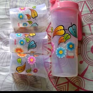 combo band new water quenching jugs n glass