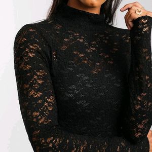 Black Net Top Stylish