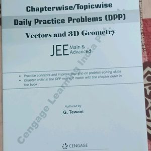 Cengage Vector & 3D Geometry For Jee