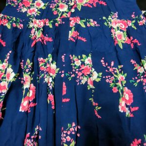 Floral Printed Anarkali Kurta