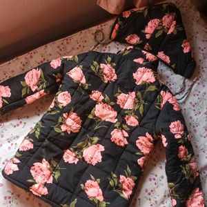 Floral Women Solid Regular Jacket