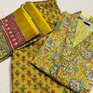 Brand New Pure Cotton Handwork Suit