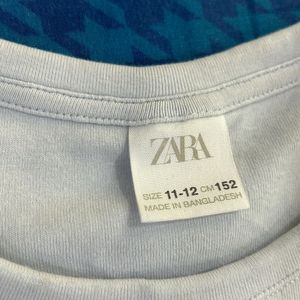 Zara Crop Top With Butterfly 🦋 Applique