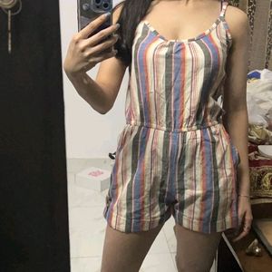 Printed Cotton Romper