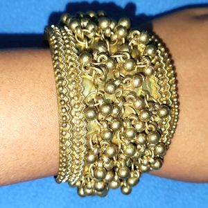 Golden Colour Ghungroo Bracelet For Women And Girl