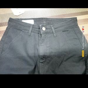 Black Cargo Style Jeans