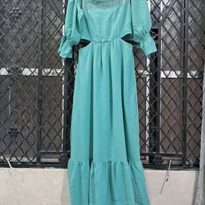 AND Teal Maxi Dress