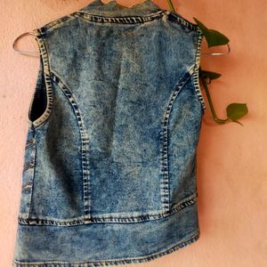 Denim Jacket With Embroidery