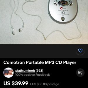 Rare Comotron Portable MP3 CD Player