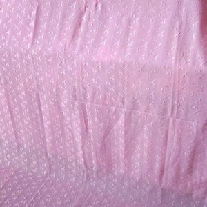 2piece chikankari pink suit set unstitched