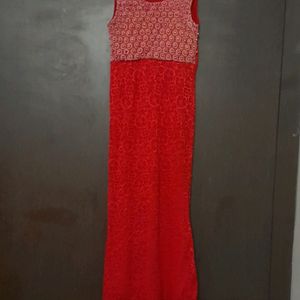 Red Beaded Dress