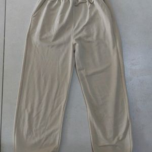 Beige High Waist Joggers