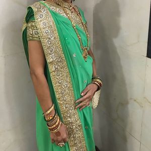 Sea Green Saree